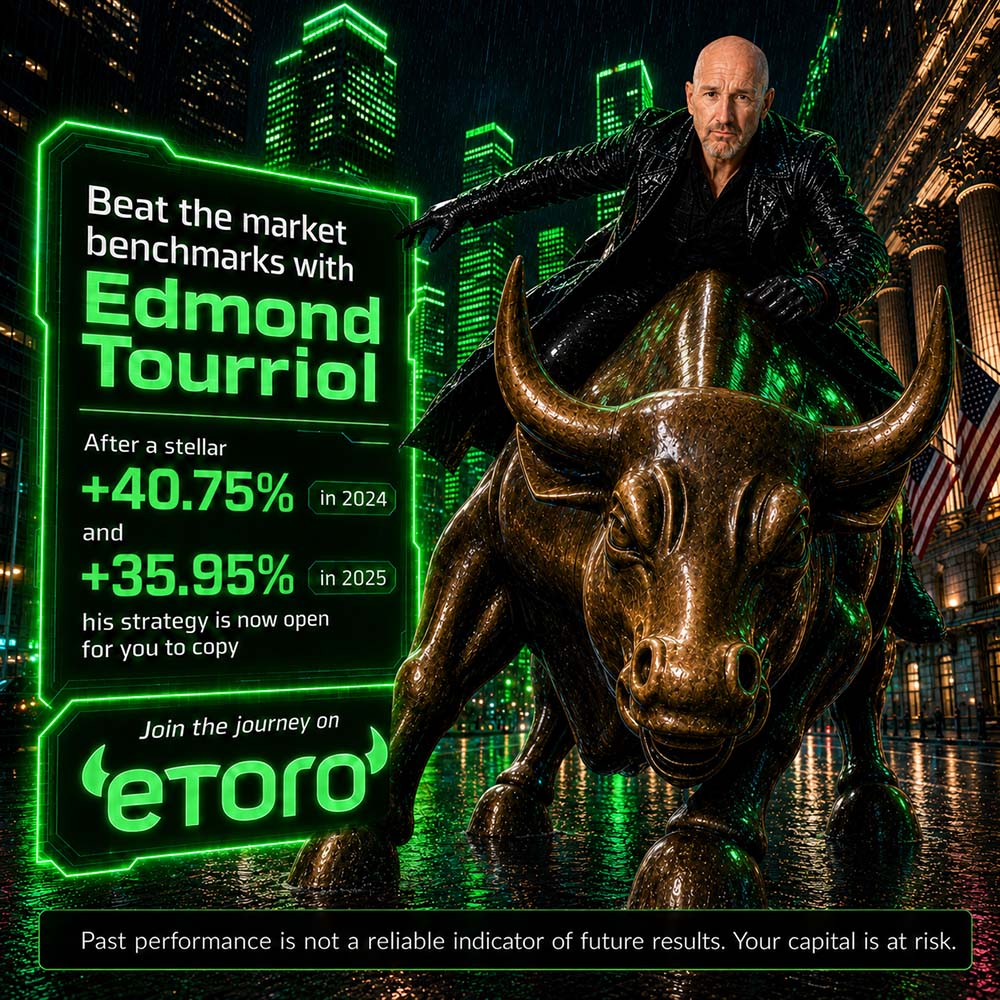 Beat the market benchmarks with Edmon Tourriol. Join the Journey on eToro.